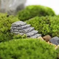 2 шт. Искусственный имитация камня ступенька миниатюрный сказочный сад домашний — для участок — фото 2