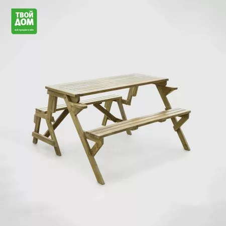 Комплект садовой мебели Rohman Java Magic скамейка-трансформер 138х130х76 см — для отдых