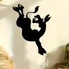 Игривый Осел Металлическое Настенное Искусство — для участок