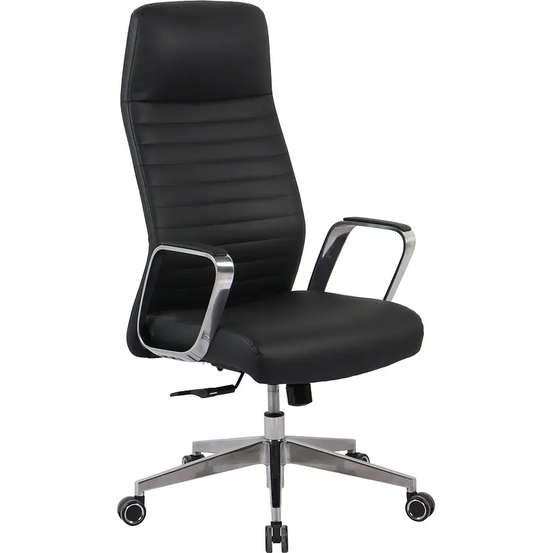 Кресло для руководителя Комус Мебель (Easy Chair) 505 черное (натуральная кожа — фото 3
