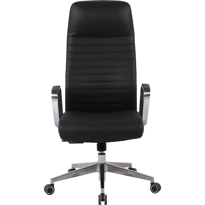 Кресло для руководителя Комус Мебель (Easy Chair) 505 черное (натуральная кожа — фото 4