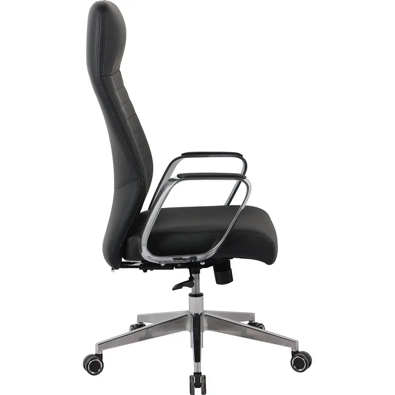 Кресло для руководителя Комус Мебель (Easy Chair) 505 черное (натуральная кожа — фото 5