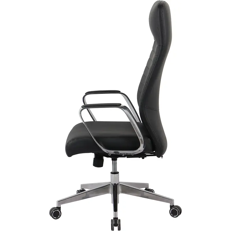 Кресло для руководителя Комус Мебель (Easy Chair) 505 черное (натуральная кожа — фото 8