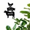 Винтажное Металлическое Настенное Искусство Декор Сельскохозяйственных Животных — для участок