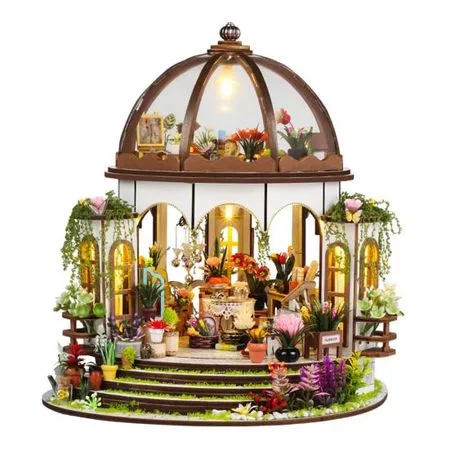 1 комплект DIY Mini Greenhouse Kit со светодиодной подсветкой Мебель для детей — для участок