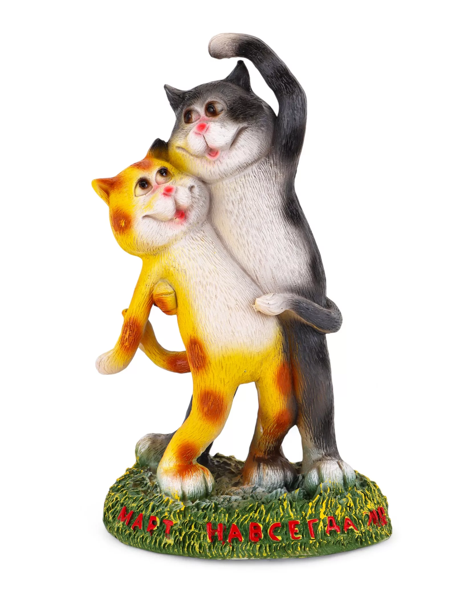 Садовая фигура из полистоуна «Кошки» — для огород — фото 2