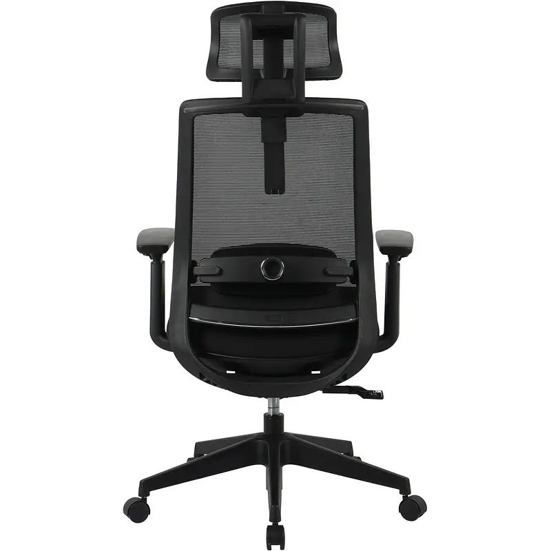 Кресло для руководителя Комус Мебель (Easy Chair) 520 черное (сетка/ткань — для хранение — фото 6