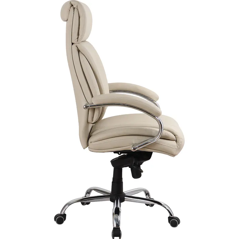 Кресло для руководителя Комус Мебель (Easy Chair) 516 бежевое (экокожа — фото 3