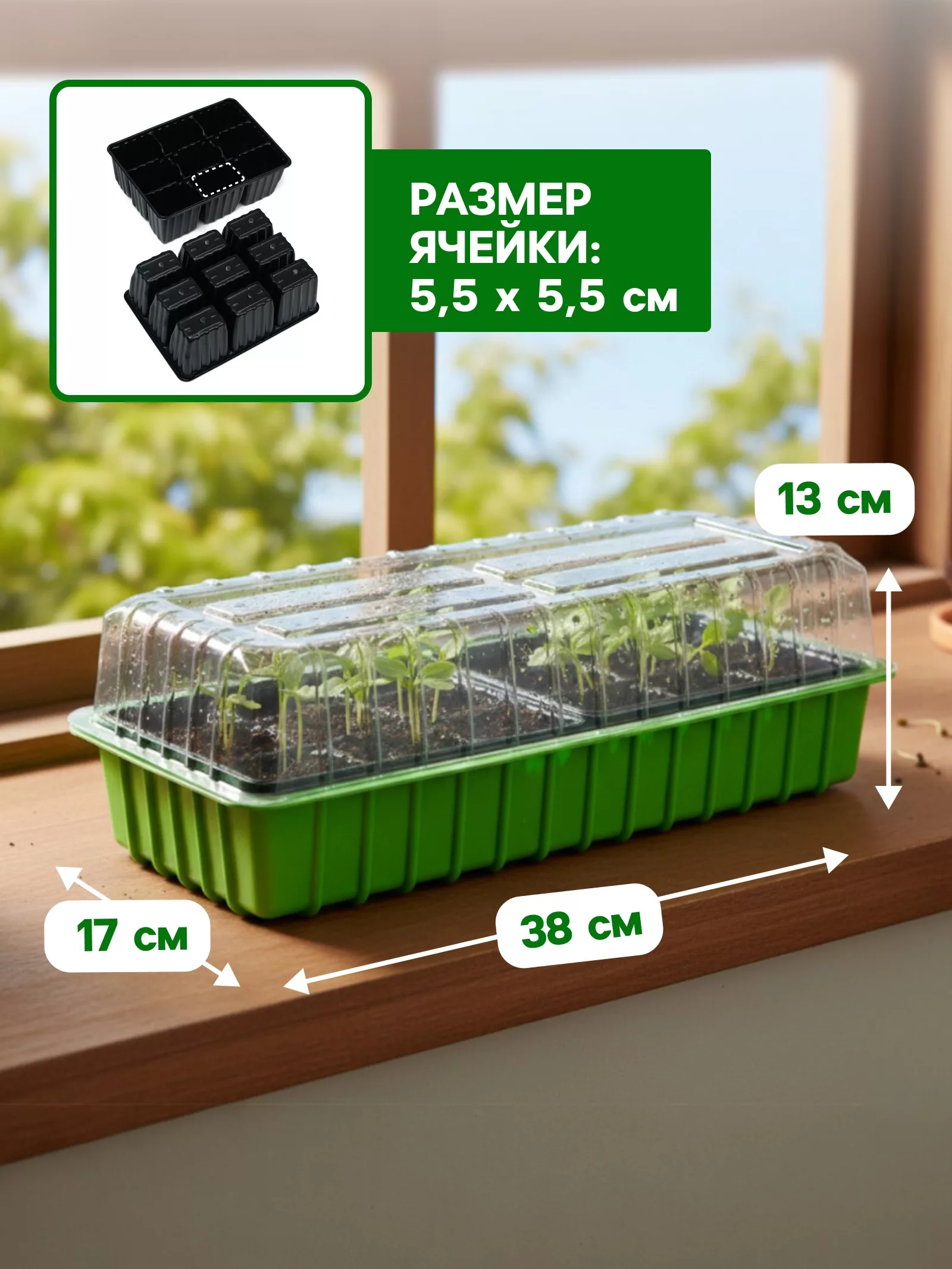Мини-парник для рассады — для теплица — фото 2