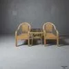 Садовый комплект мебели из ротанга — для участок