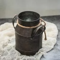 Ретро Ваза Железное Искусство Ведро для Цветов Винтаж Старая Жестяная Мебель Реквизит — для участок — фото 2