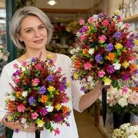 Искусственное Топиарийное Дерево Шар из Камелии с Шипом Устойчивое к УФ Поддельные — для участок — фото 2