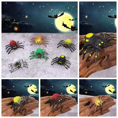 Мультяшные фигурки пауков и летучих мышей на Хэллоуин 3D миниатюры тыквенные украшения — для декор — фото 3
