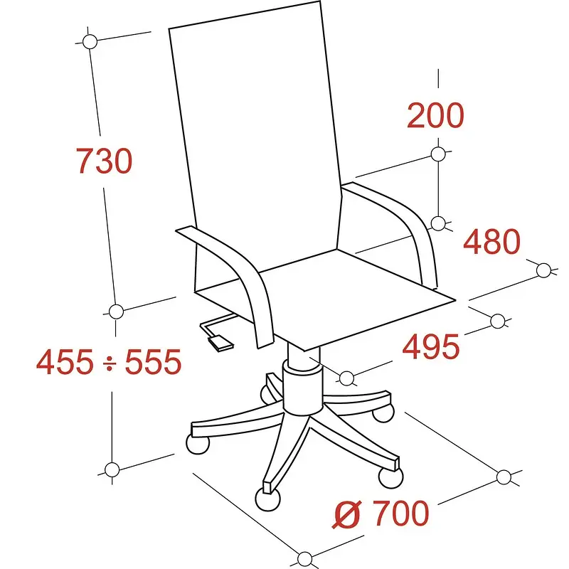 Кресло для руководителя Комус Мебель Easy Chair 430 черное (экокожа — для хранение — фото 2