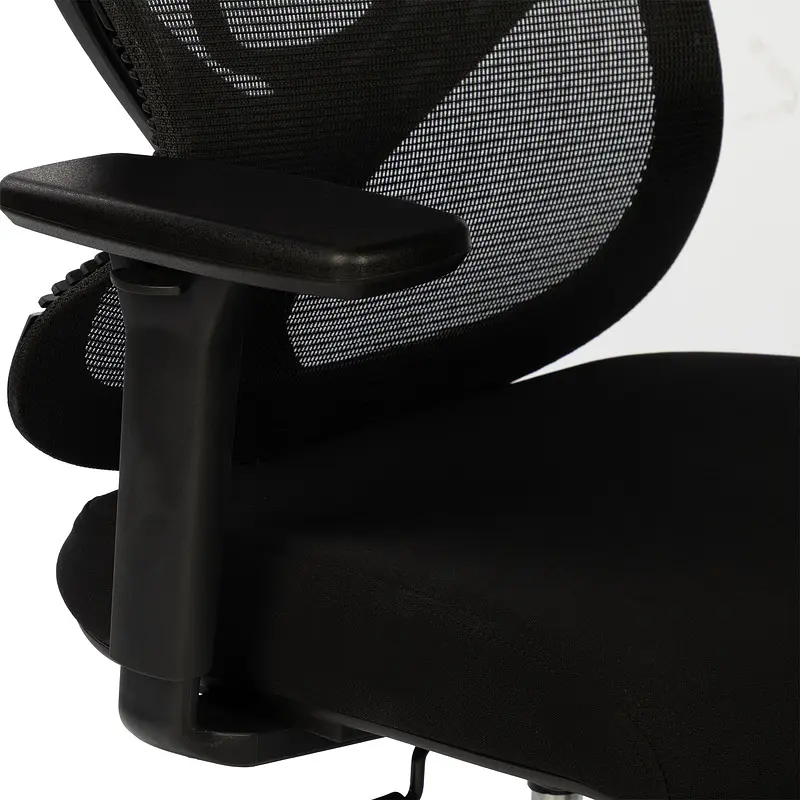 Кресло для руководителя Комус Мебель (Easy Chair) 603 черное (сетка/ткань — для хранение — фото 2