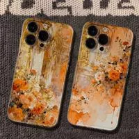 Садовый чехол в европейском импрессионистском стиле для iPhone 17 16 15 14 13 12 — для участок — фото 2