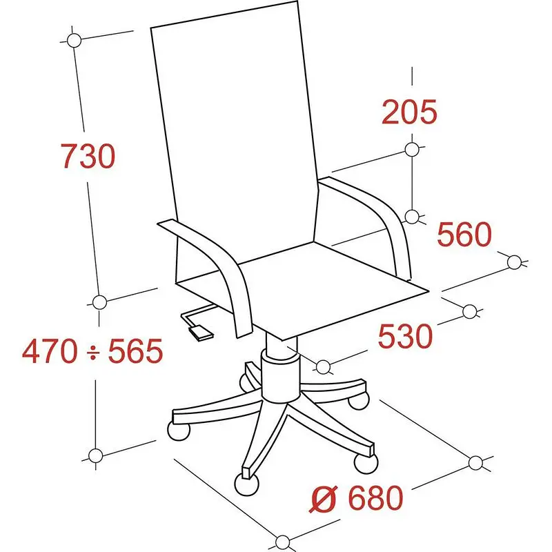 Кресло для руководителя Комус Мебель Easy Chair 691 черное (ткань — для хранение — фото 4