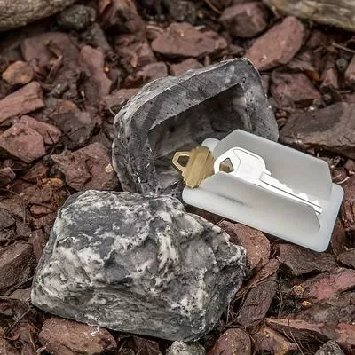 Ключница-камень Имитация Открытый Двор Скрытая Дверь Ключница Каменная Смола Камень — для участок — фото 3