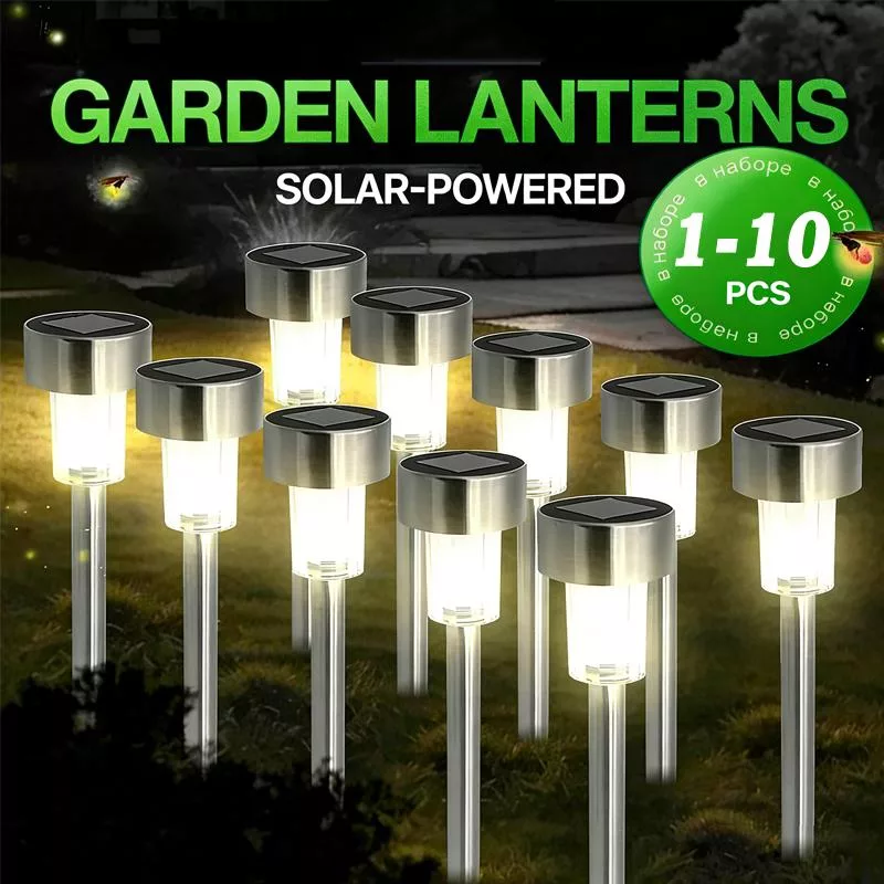 1-10 шт. Солнечные уличные фонари Садовый фонарь Лампа на солнечных батареях — для декор — фото 4