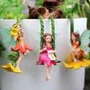 пейзаж Игрушечные Фигурки Летающая Цветочная Фея Сад Белый Ангел Кукла Машина Декор — для декор — фото 9