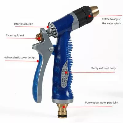 1~4 шт. Высокое Давление Прочный Ручной Водяной Пистолет Садовый Газон — для полив — фото 3