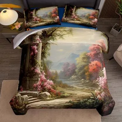 Барочный Сад Комплект Пододеяльника UK Single Double Queen US Twin Full King Size — для участок — фото 3
