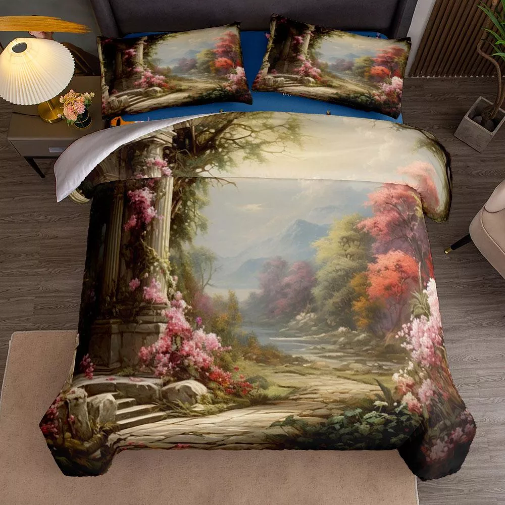Барочный Сад Комплект Пододеяльника UK Single Double Queen US Twin Full King Size — для участок — фото 4