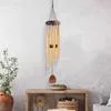 Yousheng Retro Wind Chime с 6 алюминиевыми трубками S-образный крючок натуральная — для участок