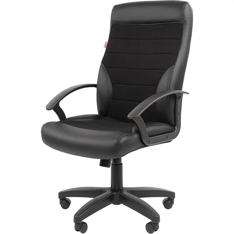 Кресло для руководителя Комус Мебель Easy Chair 639 черное (экокожа/ткань — для хранение