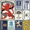 Металлические жестяные таблички Цюрих Paulaner Настенное украшение Табличка Винтажный — для участок