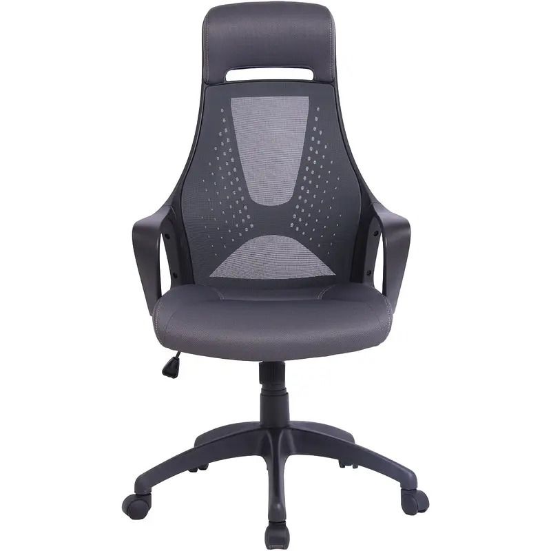 Кресло для руководителя Комус Мебель (Easy Chair) 578 черное (ткань/сетка — фото 2