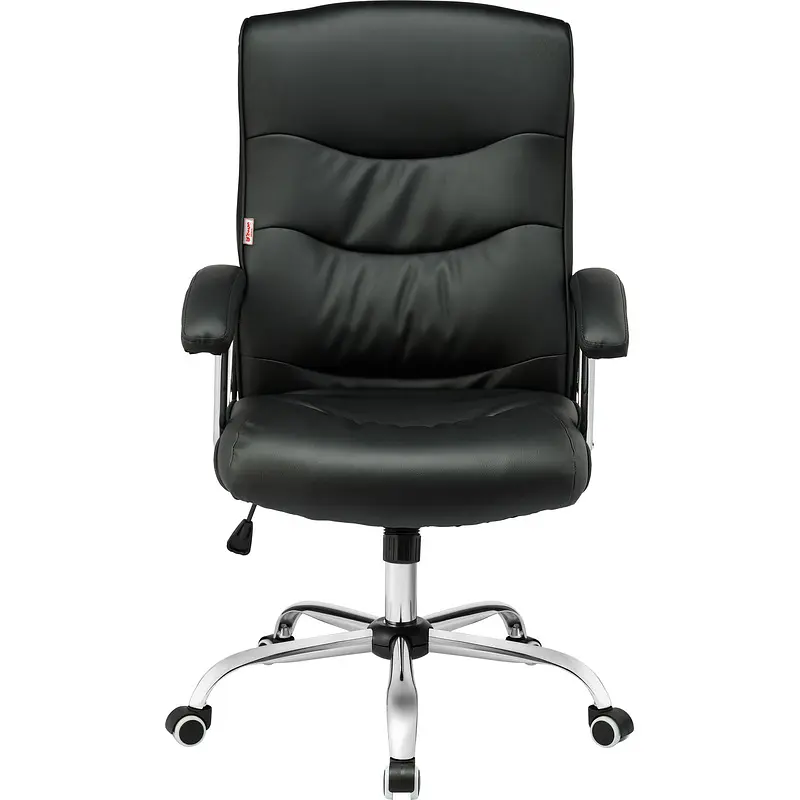 Кресло для руководителя Комус Мебель (Easy Chair) 550 черное (рециклированная кожа — фото 5
