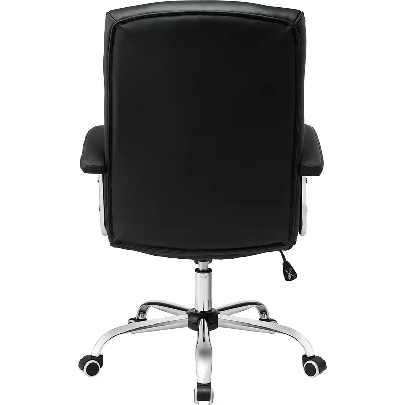 Кресло для руководителя Комус Мебель (Easy Chair) 550 черное (рециклированная кожа — фото 8