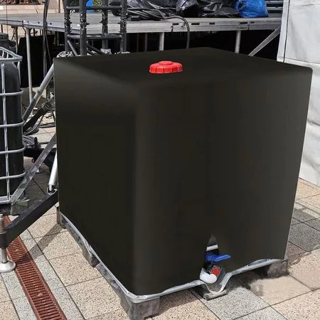 Черный защитный чехол для резервуара для воды IBC 1000 литров — для хранение