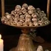 20 шт. Готические скульптуры черепов Коллекционная Хэллоуинская декорация Скелетная — для декор — фото 5