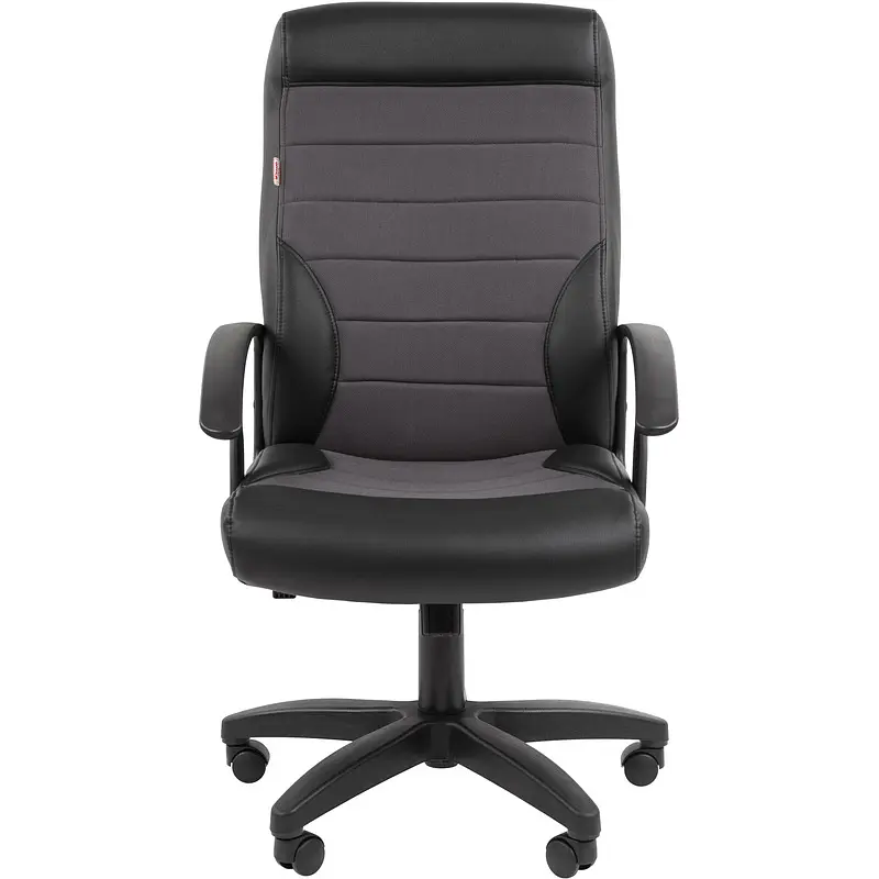 Кресло для руководителя Комус Мебель Easy Chair 639 серое/черное (экокожа/ткань — для хранение — фото 2