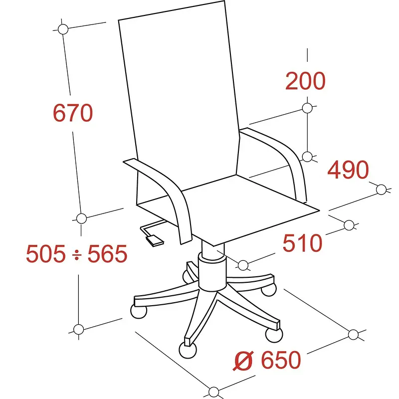 Кресло для руководителя Комус Мебель Easy Chair 695 бежевое (экокожа — для хранение