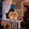 Декор для коровы 3D Светящийся 11 дюймов в высоту Смола Садовый — для участок