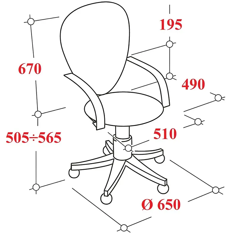 Кресло для руководителя Комус Мебель Easy Chair 695 серое (ткань — для хранение — фото 4