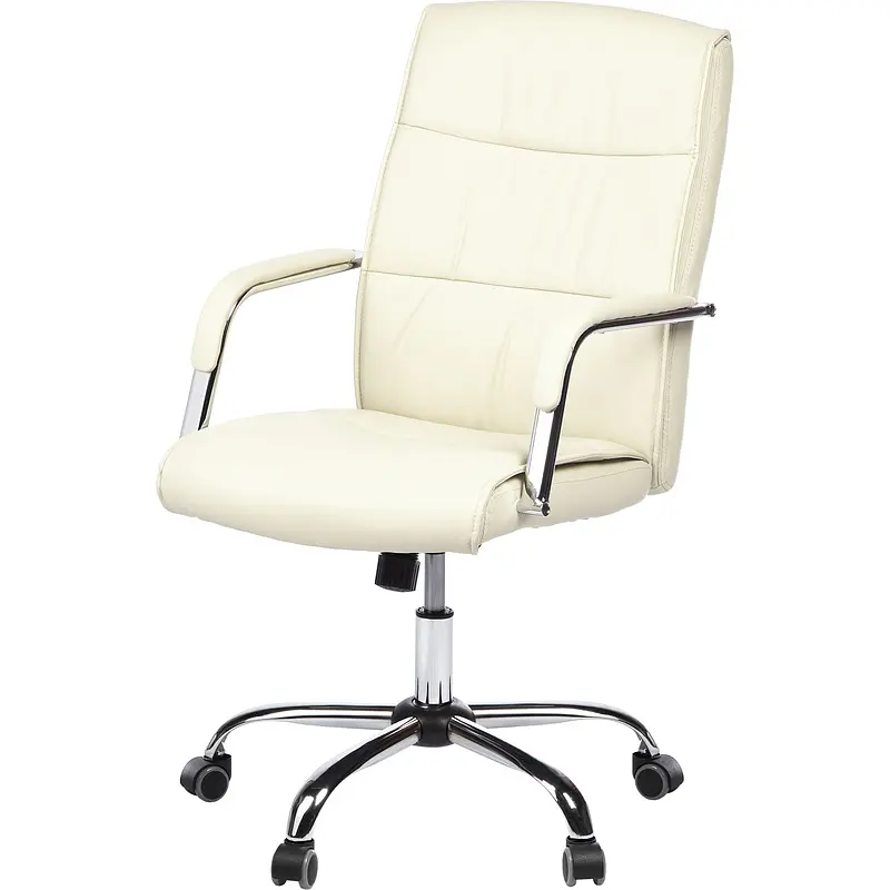 Кресло для руководителя Комус Мебель (Easy Chair) 509 бежевое (экокожа — для хранение