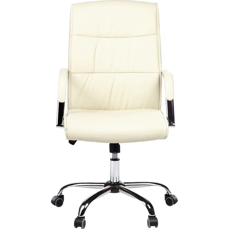 Кресло для руководителя Комус Мебель (Easy Chair) 509 бежевое (экокожа — для хранение — фото 5