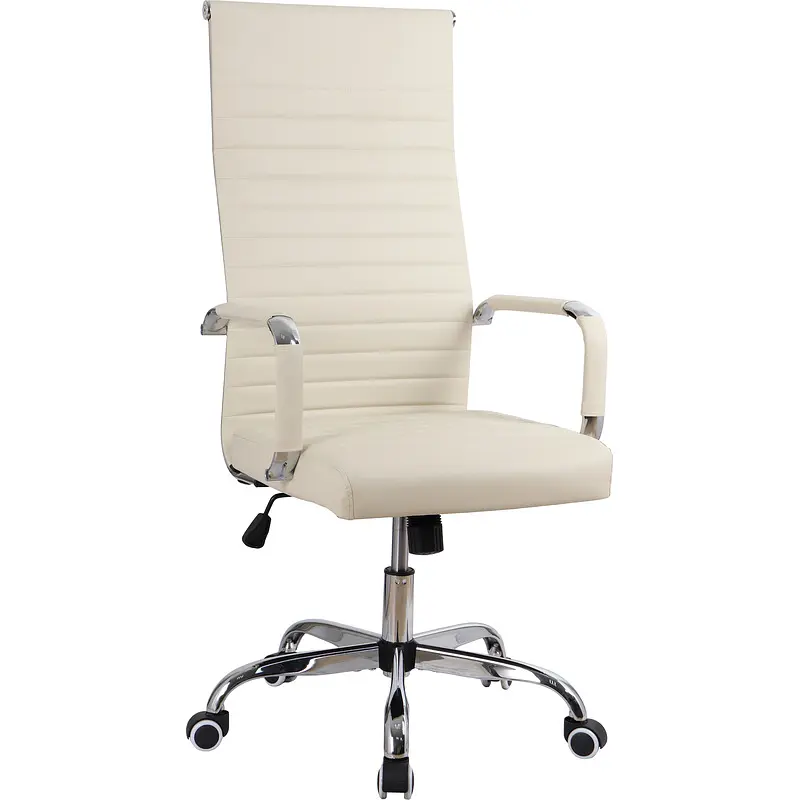 Кресло для руководителя Комус Мебель (Easy Chair) 566 бежевое (экокожа