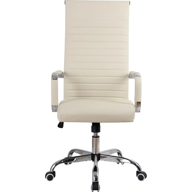 Кресло для руководителя Комус Мебель (Easy Chair) 566 бежевое (экокожа — фото 2