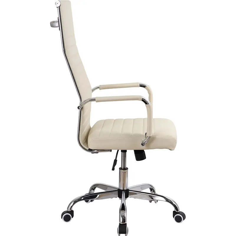 Кресло для руководителя Комус Мебель (Easy Chair) 566 бежевое (экокожа — фото 3