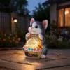 Солнечный светильник-статуэтка животного — для участок