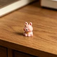 3 шт. Миниатюрная смоляная фигурка кролика — для декор — фото 2