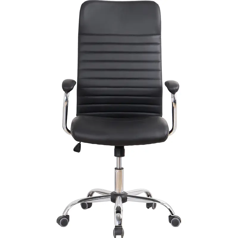 Кресло для руководителя Комус Мебель (Easy Chair) 580 черное (экокожа — для хранение — фото 4