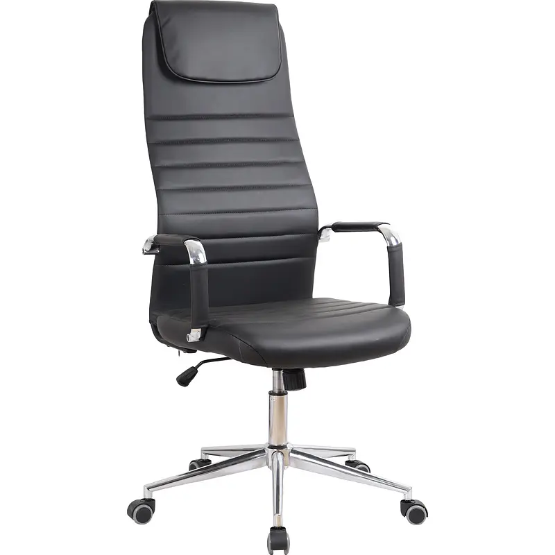 Кресло для руководителя Комус Мебель (Easy Chair) 565 черное (экокожа