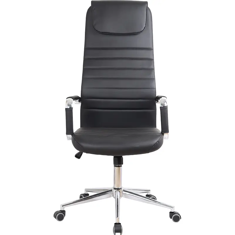 Кресло для руководителя Комус Мебель (Easy Chair) 565 черное (экокожа — фото 2