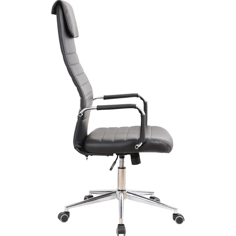 Кресло для руководителя Комус Мебель (Easy Chair) 565 черное (экокожа — фото 3